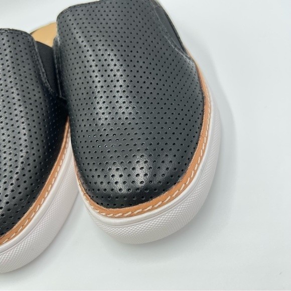 Aerosoles Women's Niagara Black Leather Slip On Mules Sneakers Shoes  Size 6 NEW - Picture 5 of 13